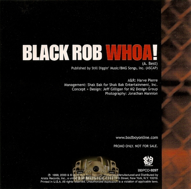 Black Rob - Whoa!: Promo, Single. CD | Rap Music Guide